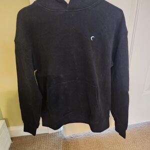 ZYIA Black Hoodie with White Logo